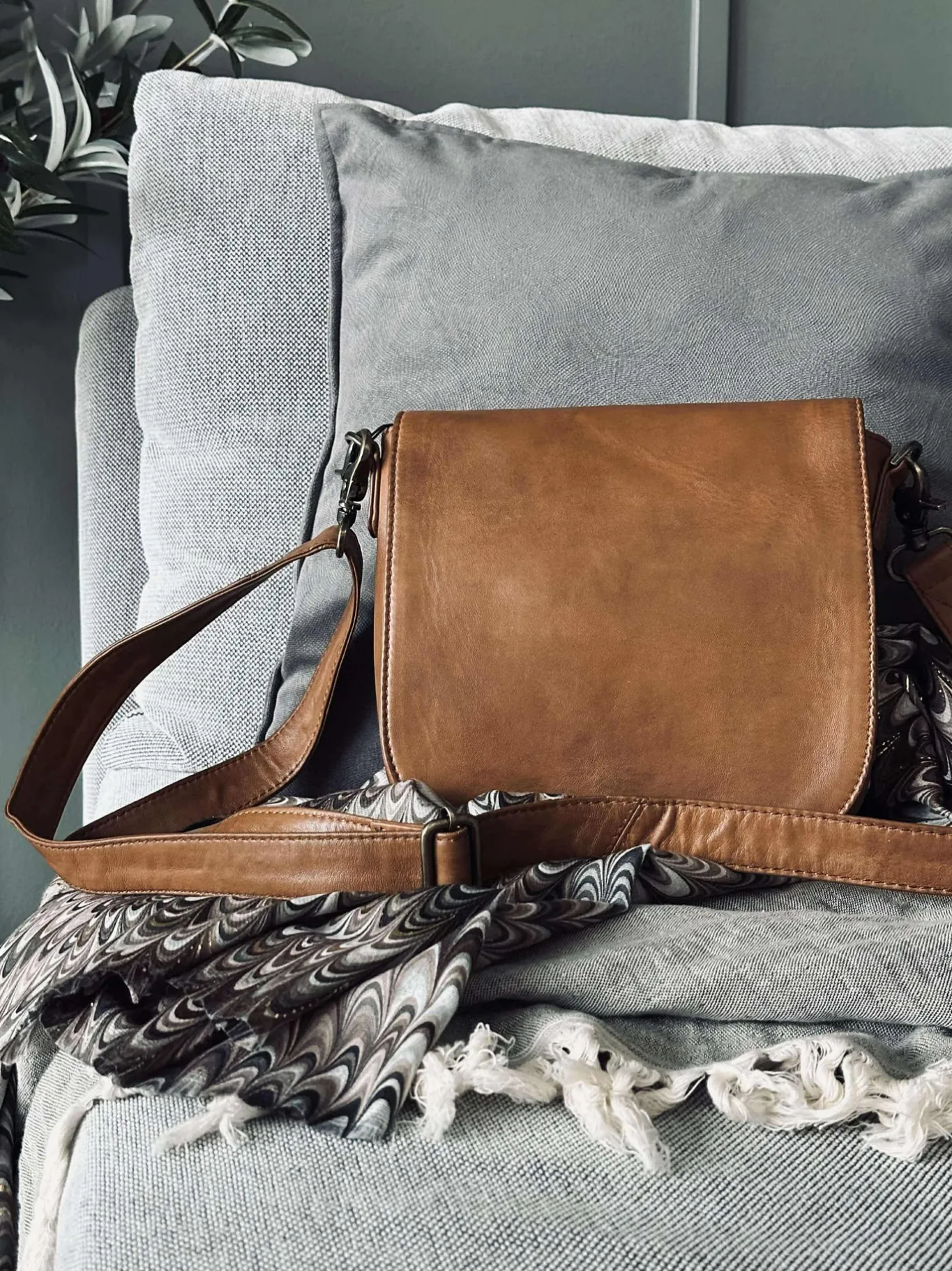 VIAMAJA Cross Body|Skuldertasker<Crossover Minna Cognac