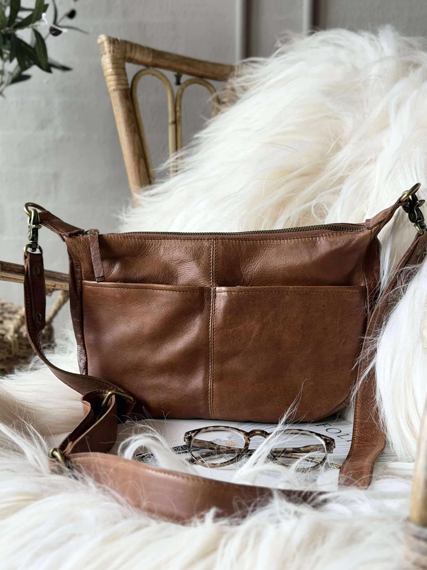VIAMAJA Clutch|Cross Body<Crossover Mivi Small - Walnut