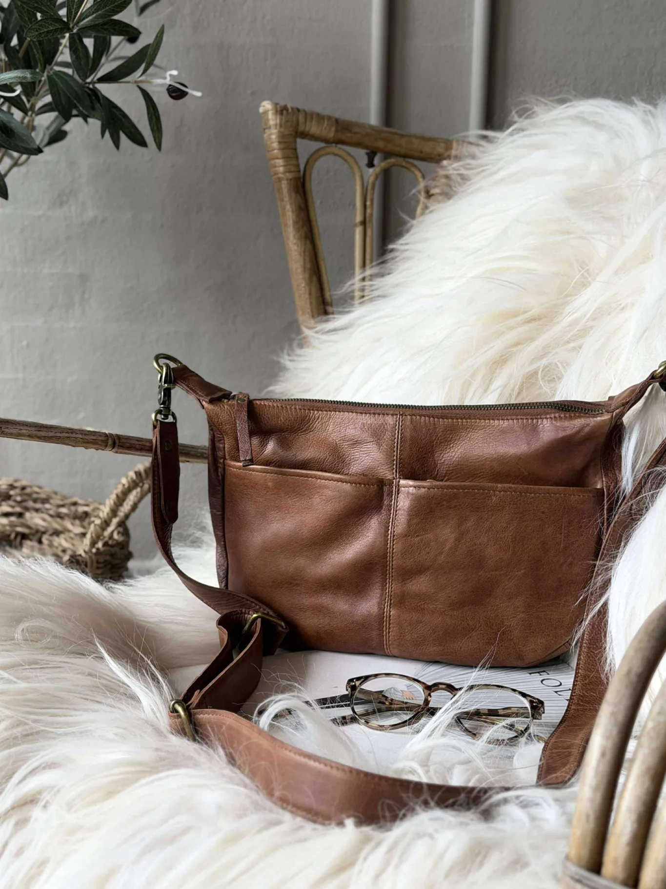 VIAMAJA Clutch|Cross Body<Crossover Mivi Small - Walnut