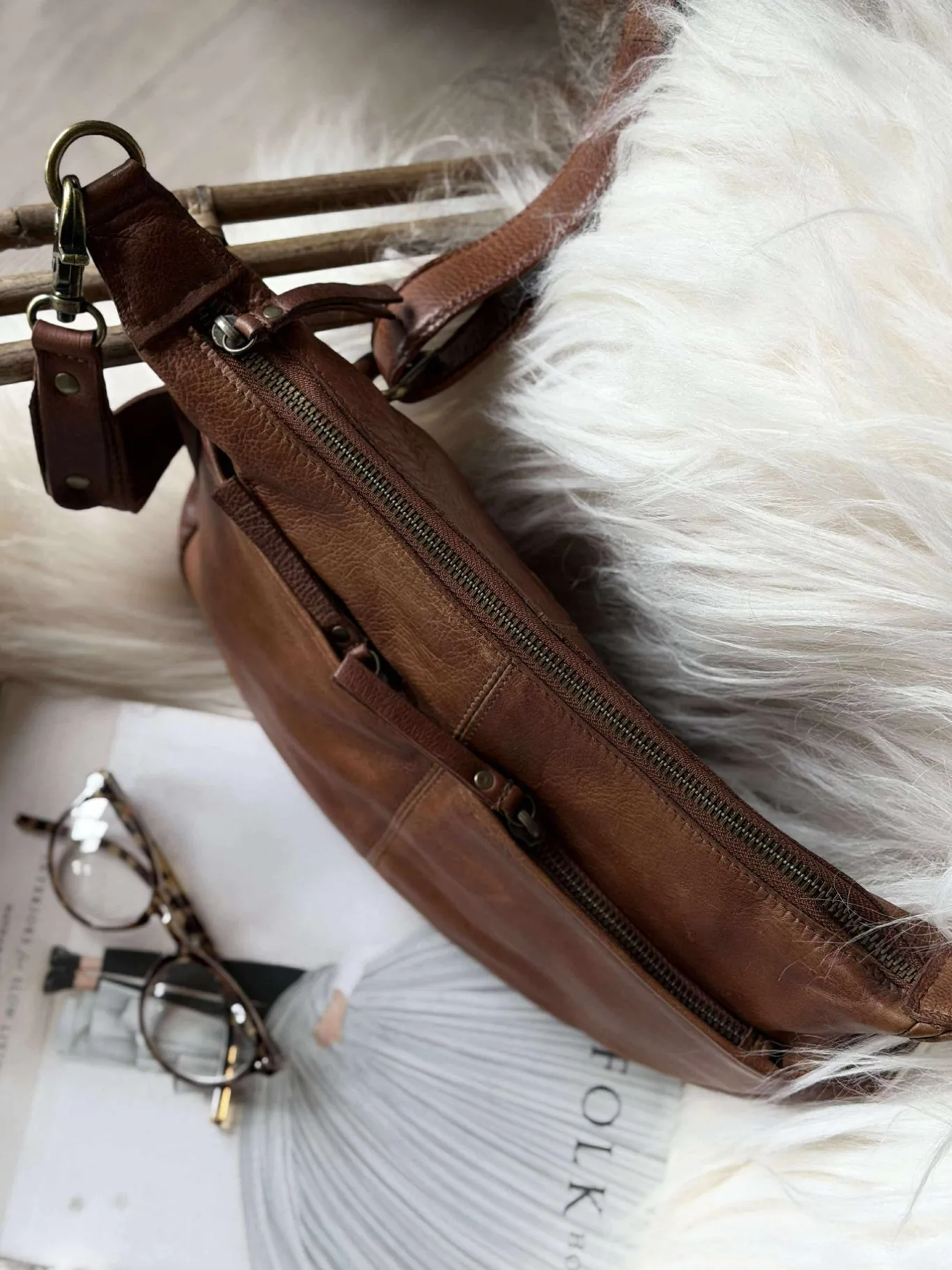 VIAMAJA Clutch|Cross Body<Crossover Mivi Small - Walnut