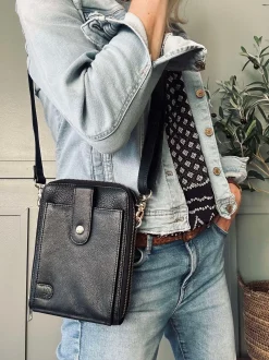VIAMAJA Cross Body|Skuldertasker<Crossover Posh - Black / Silver