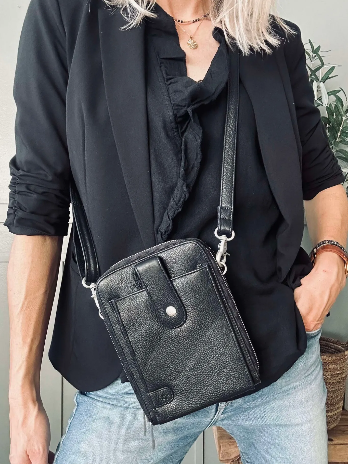 VIAMAJA Cross Body|Skuldertasker<Crossover Posh - Black / Silver