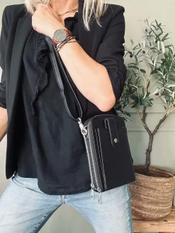 VIAMAJA Cross Body|Skuldertasker<Crossover Posh - Black / Silver