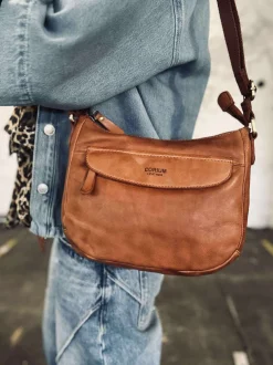 VIAMAJA Cross Body|Læder Tasker<Crossover Raw new Cognac