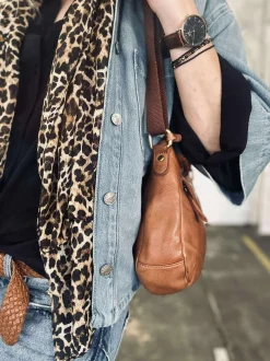 VIAMAJA Cross Body|Læder Tasker<Crossover Raw new Cognac