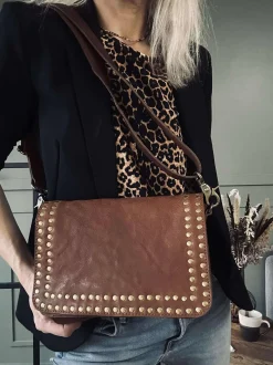 VIAMAJA Cross Body|Skuldertasker<Crossover Raw Vintage cognac