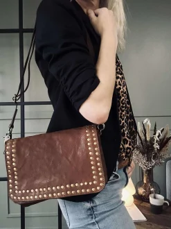 VIAMAJA Cross Body|Skuldertasker<Crossover Raw Vintage cognac