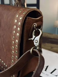 VIAMAJA Cross Body|Skuldertasker<Crossover Raw Vintage cognac