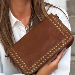 VIAMAJA Cross Body|Skuldertasker<Crossover Raw Vintage cognac