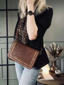 VIAMAJA Cross Body|Skuldertasker<Crossover Raw Vintage cognac