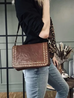 VIAMAJA Cross Body|Skuldertasker<Crossover Raw Vintage cognac