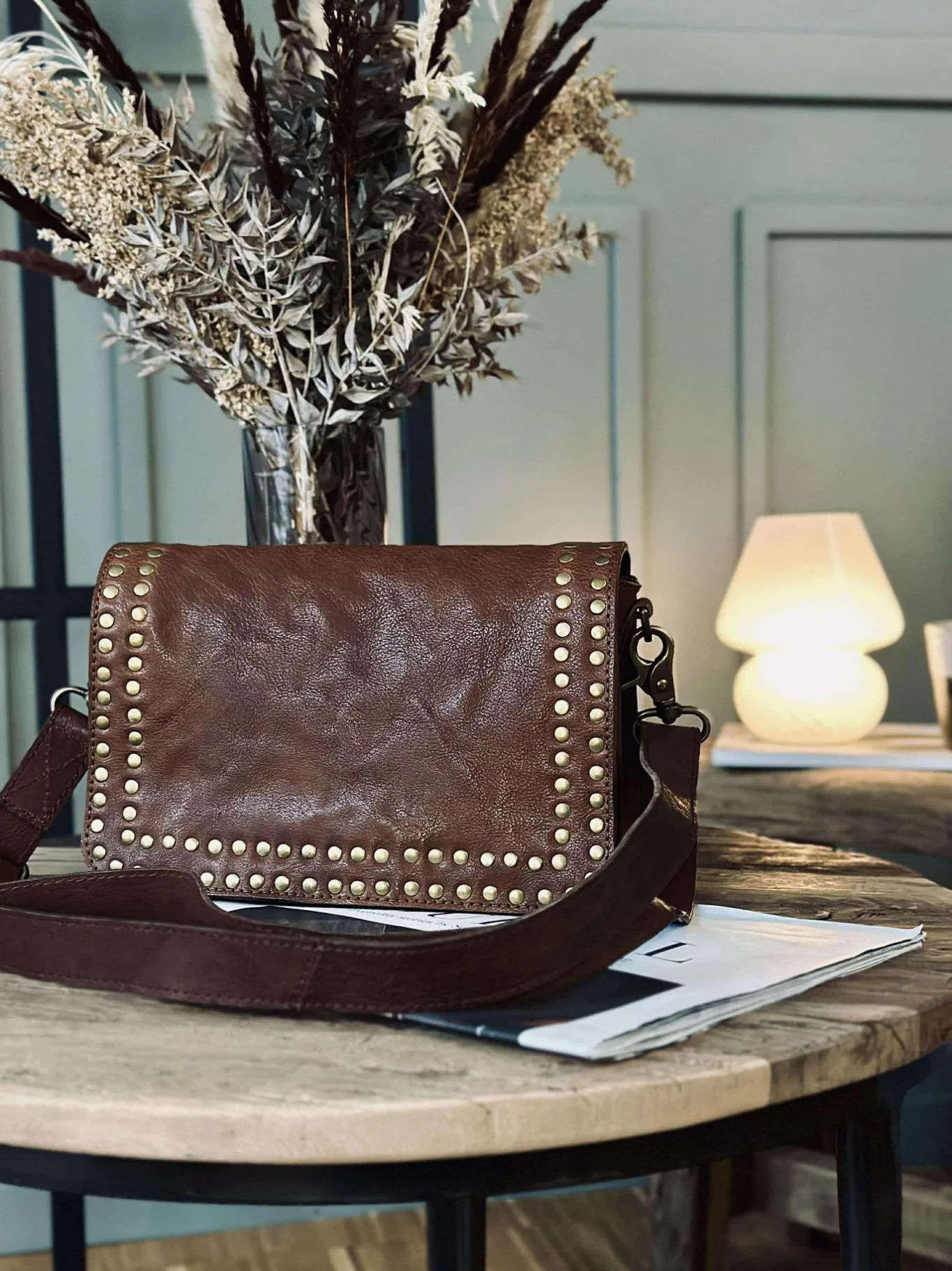 VIAMAJA Cross Body|Skuldertasker<Crossover Raw Vintage cognac