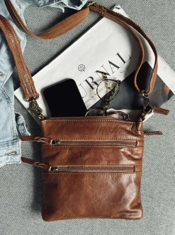 VIAMAJA Cross Body|Læder Tasker<Crossover Regina Cognac