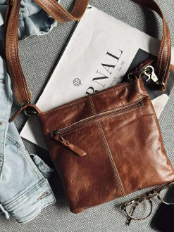 VIAMAJA Cross Body|Læder Tasker<Crossover Regina Cognac