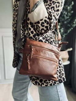 VIAMAJA Cross Body|Læder Tasker<Crossover Regina Cognac