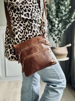 VIAMAJA Cross Body|Læder Tasker<Crossover Regina Cognac