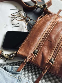VIAMAJA Cross Body|Læder Tasker<Crossover Regina Cognac