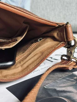 VIAMAJA Cross Body|Læder Tasker<Crossover Regina Cognac