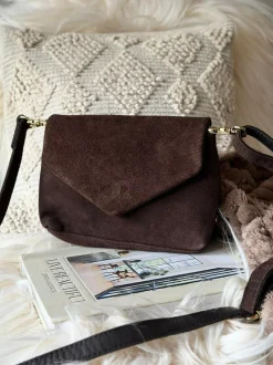 VIAMAJA Cross Body|Skuldertasker<Crossover ruskind - Chocolate