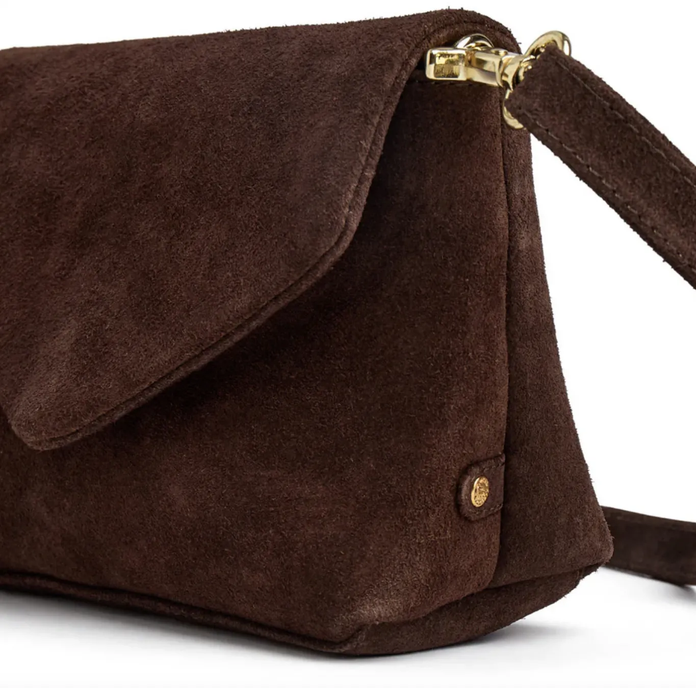 VIAMAJA Cross Body|Skuldertasker<Crossover ruskind - Chocolate