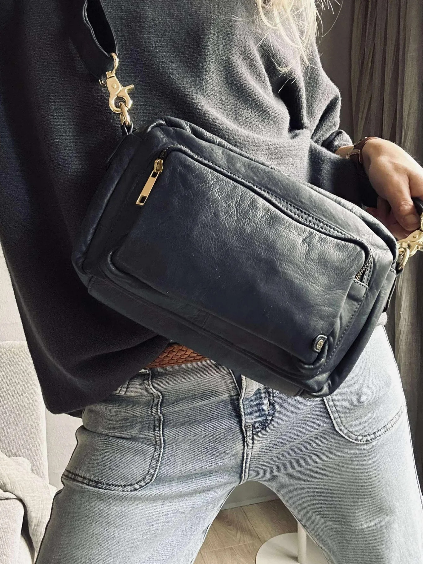 VIAMAJA Cross Body|Skuldertasker<Crossover TINO - Midnight Blue