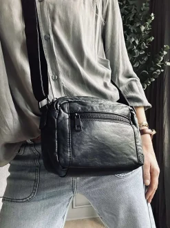 VIAMAJA Cross Body|Læder Tasker<Crossover Unisex - Black / black