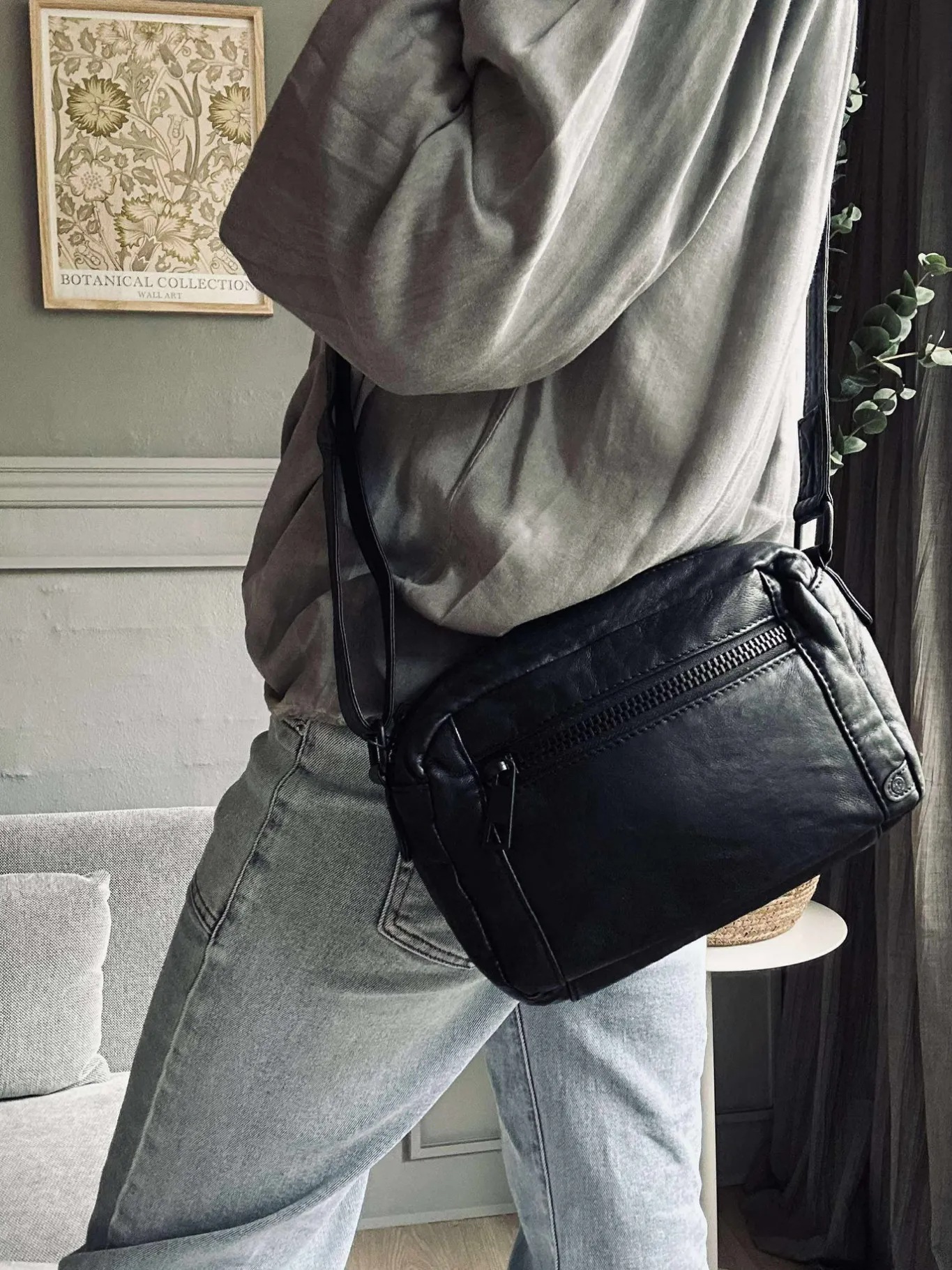VIAMAJA Cross Body|Læder Tasker<Crossover Unisex - Black / black