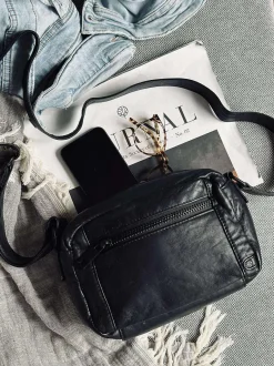 VIAMAJA Cross Body|Læder Tasker<Crossover Unisex - Black / black