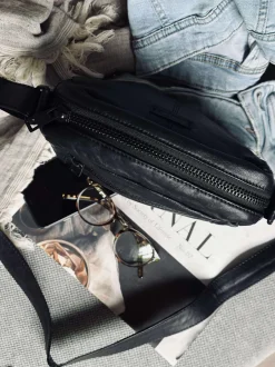 VIAMAJA Cross Body|Læder Tasker<Crossover Unisex - Black / black