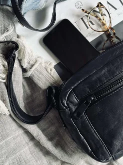 VIAMAJA Cross Body|Læder Tasker<Crossover Unisex - Black / black