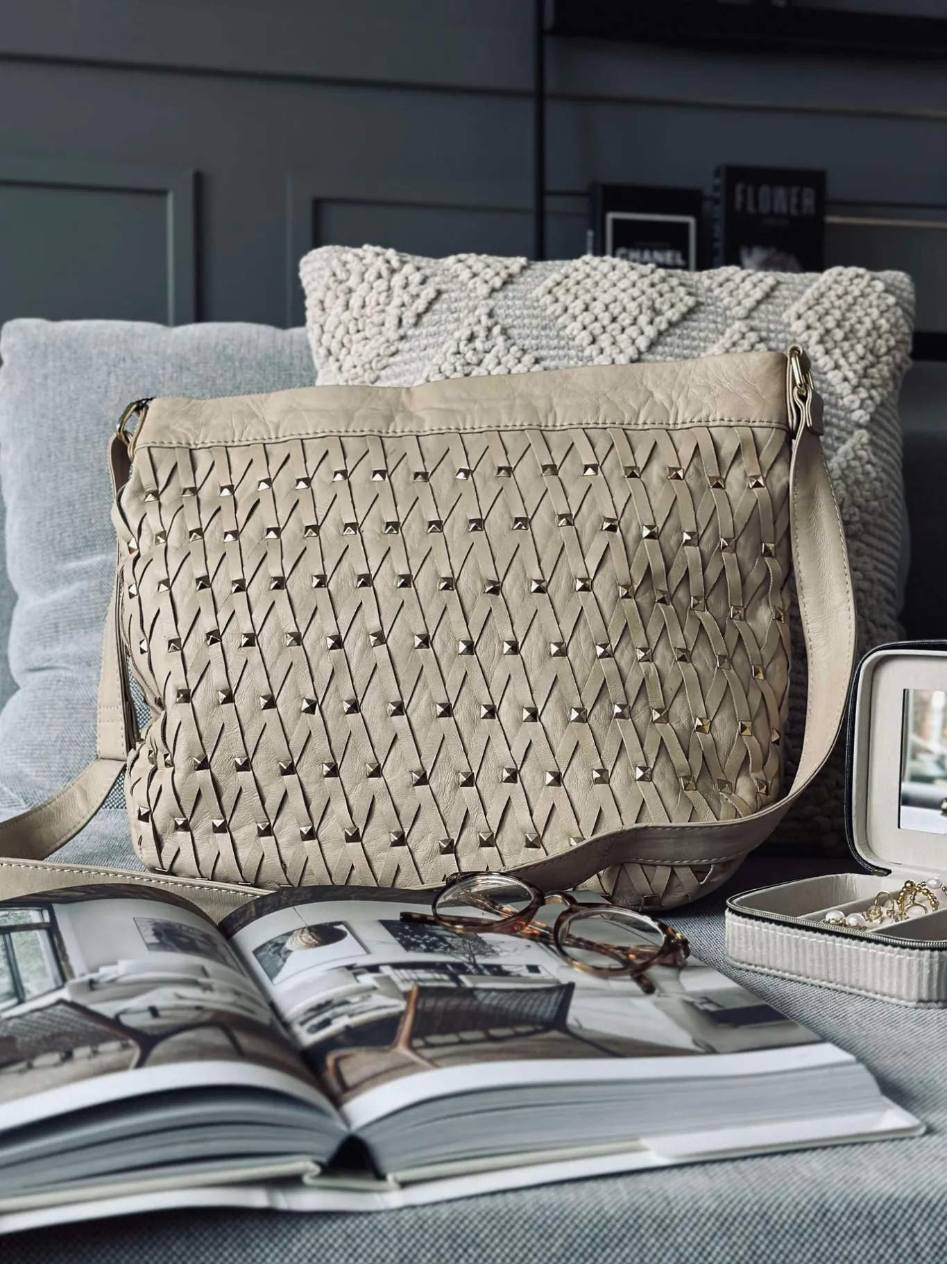VIAMAJA Cross Body|Læder Tasker<Crossover Vanila gold