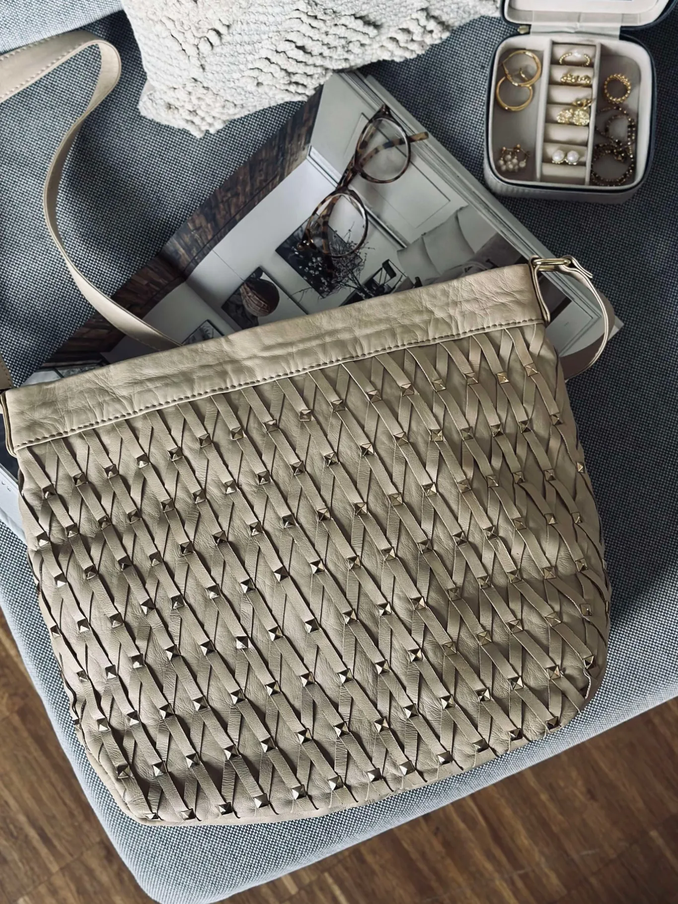VIAMAJA Cross Body|Læder Tasker<Crossover Vanila gold