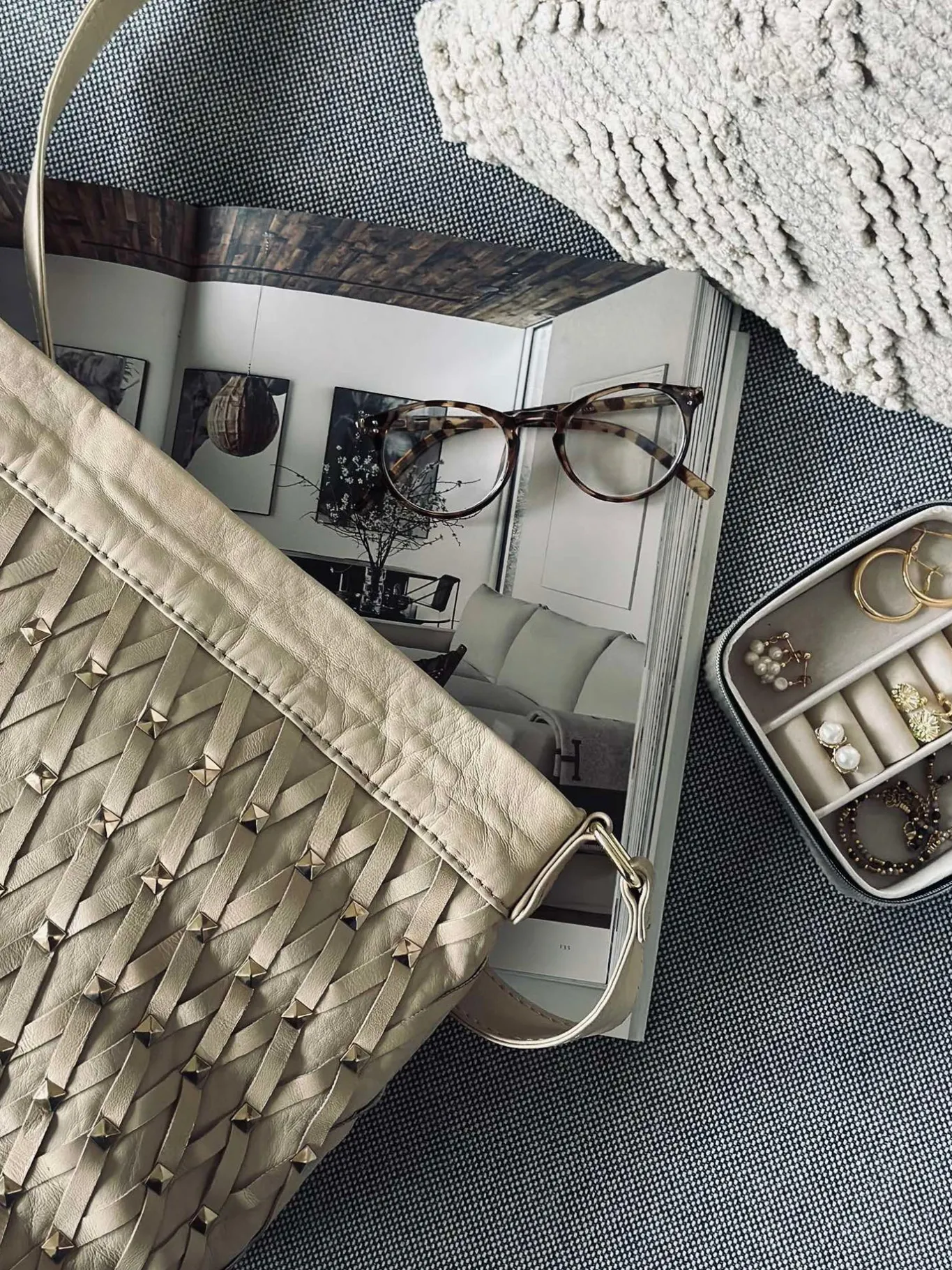 VIAMAJA Cross Body|Læder Tasker<Crossover Vanila gold