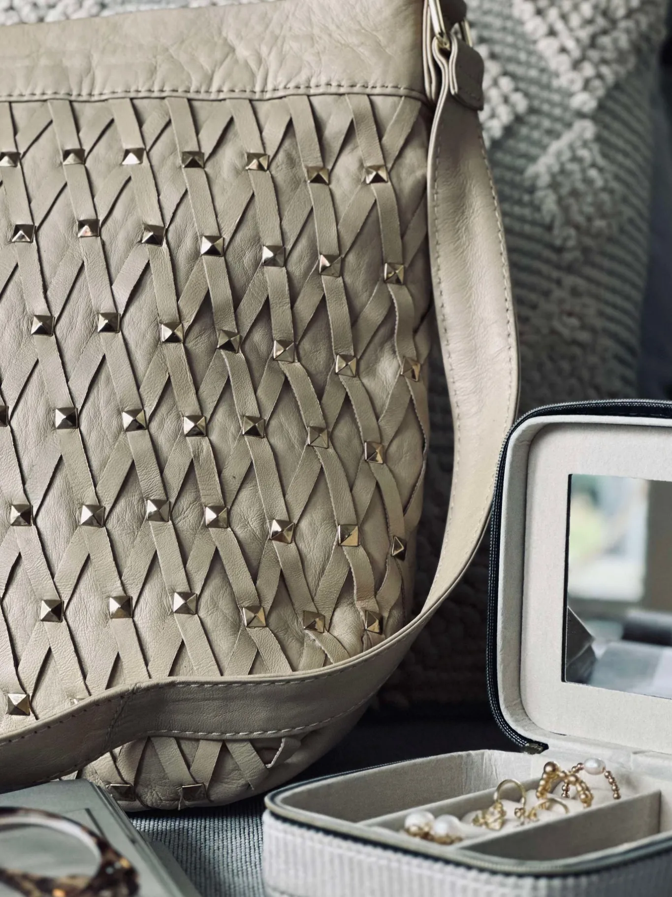 VIAMAJA Cross Body|Læder Tasker<Crossover Vanila gold