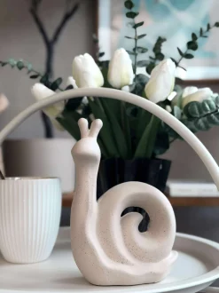 VIAMAJA Interiør|Pynte Genstande<Deco snegl - Hvid eller beige