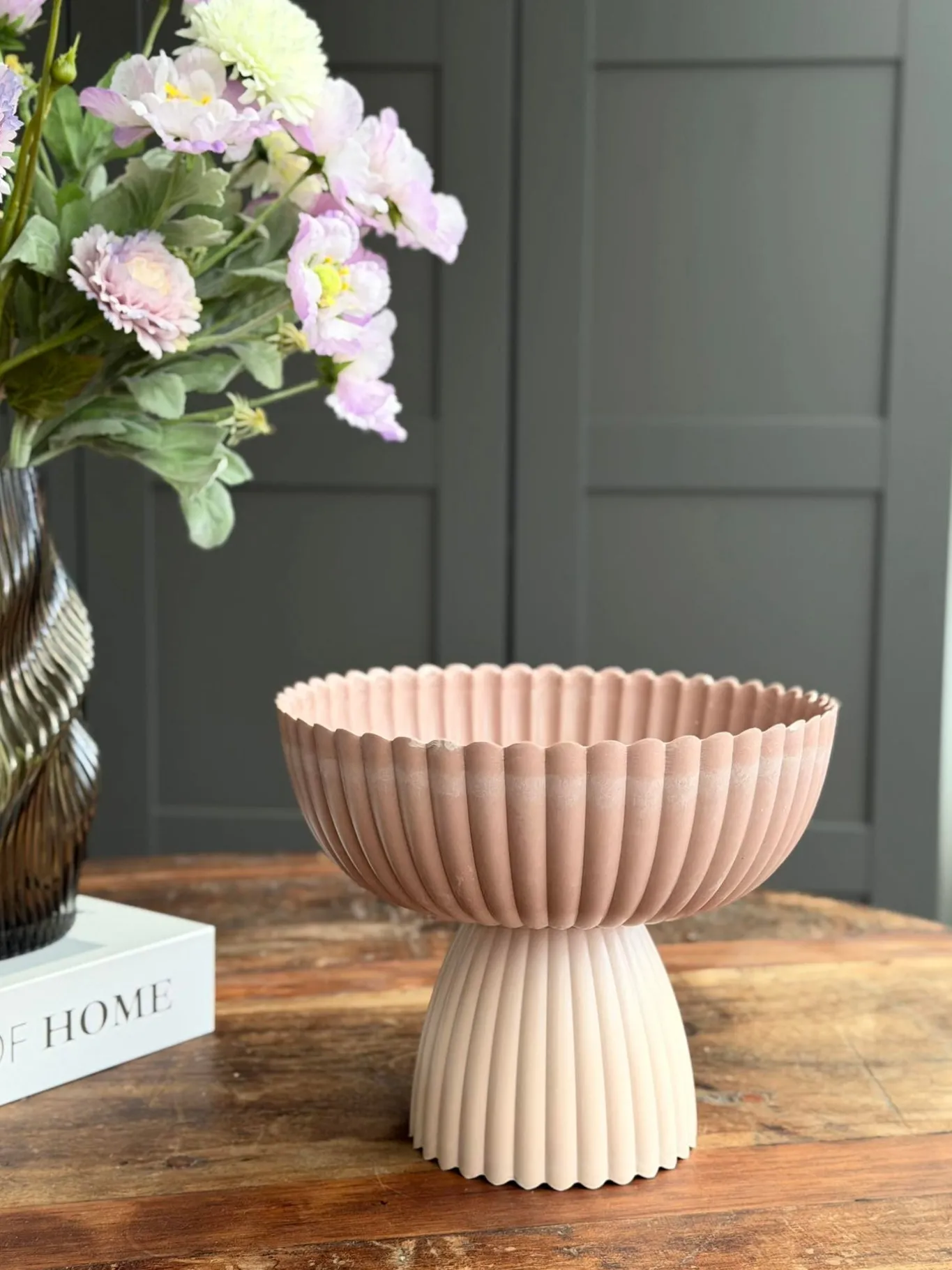 VIAMAJA Urtepotter|Interiør<DIY opsats i beton look - Rosa