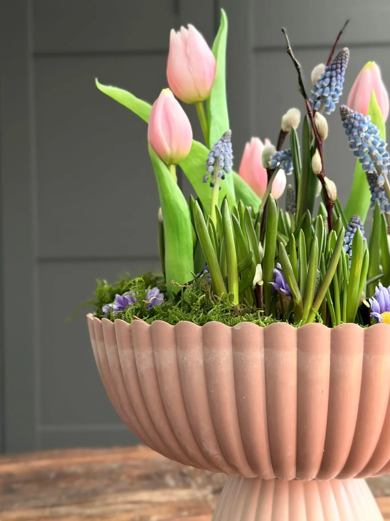 VIAMAJA Urtepotter|Interiør<DIY opsats i beton look - Rosa