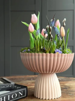 VIAMAJA Urtepotter|Interiør<DIY opsats i beton look - Rosa