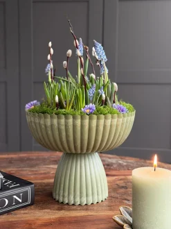 VIAMAJA Urtepotter|Interiør<DIY opsats i beton look - Grøn