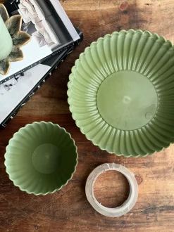 VIAMAJA Urtepotter|Interiør<DIY opsats i beton look - Grøn