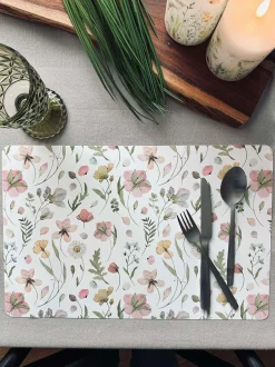 VIAMAJA Dækkeservietter|Camping Og Picnic<Dækkeserviet Flora - Hvid