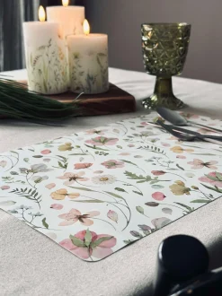 VIAMAJA Dækkeservietter|Camping Og Picnic<Dækkeserviet Flora - Hvid