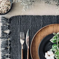 VIAMAJA Dækkeservietter|Restparti<Dækkeserviet Koks - Recycling Cotton