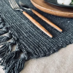 VIAMAJA Dækkeservietter|Restparti<Dækkeserviet Koks - Recycling Cotton
