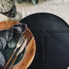 VIAMAJA Dækkeservietter|Restparti<Dækkeserviet læder - Sort dia 38