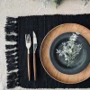 VIAMAJA Dækkeservietter|Restparti<Dækkeserviet Sort - Recycling Cotton
