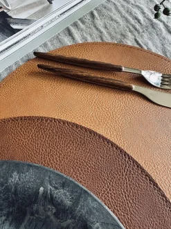 VIAMAJA Dækkeservietter<Dækkeserviet vendbar - Cognac / natur