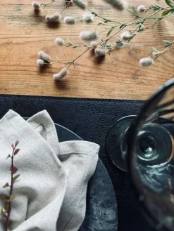 VIAMAJA Dækkeservietter<Dækkeserviet vendbar – Grå / Sort