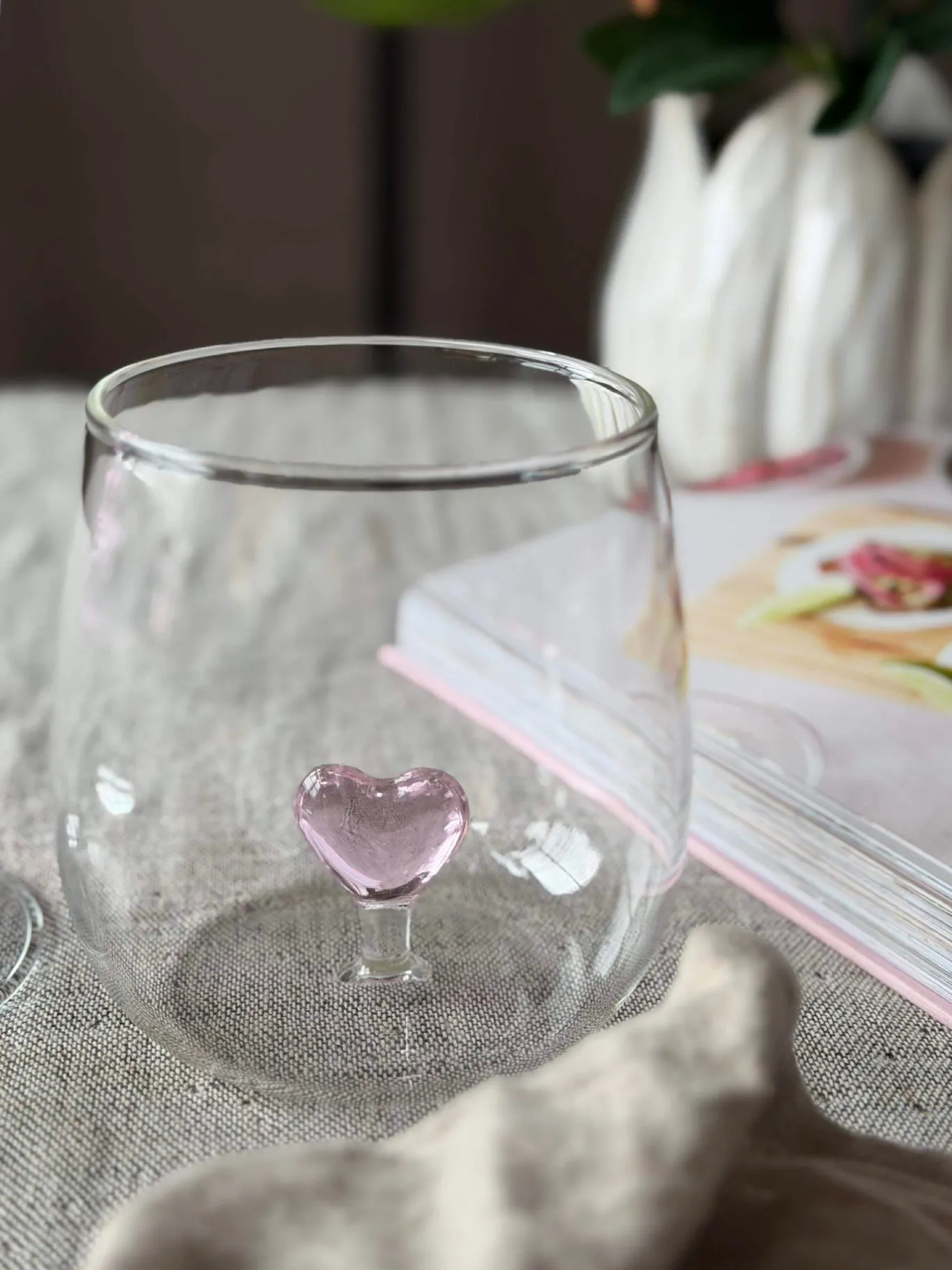 VIAMAJA Krus, Kopper Og Glas<Drikkeglas med hjerte