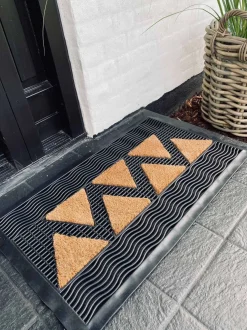 VIAMAJA Dørmåtte<Dørmåtte - Gummi og kokos ZIG ZAG 45x75